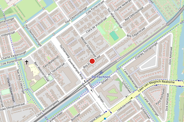 Brandweer-melding op Boy Edgarstraat, Rotterdam op 18 mei, kaart-overzicht