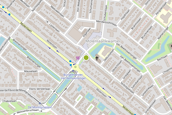 Ambulance-melding op Van Beethovensingel, Rotterdam op 18 mei, kaart-overzicht