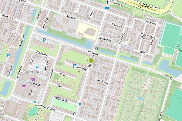 Ambulance-melding op Speerreep, Hoogvliet op 31 juli, kaart-overzicht