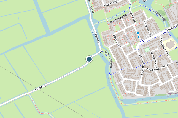 Politie-melding op Lageweg, Spijkenisse op 31 juli, kaart-overzicht