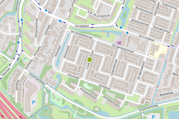 Ambulance-melding op Couperusstraat, Ridderkerk op 31 juli, kaart-overzicht