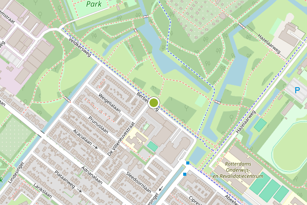 Ambulance-melding op Berberisweg, Rotterdam op 31 juli, kaart-overzicht