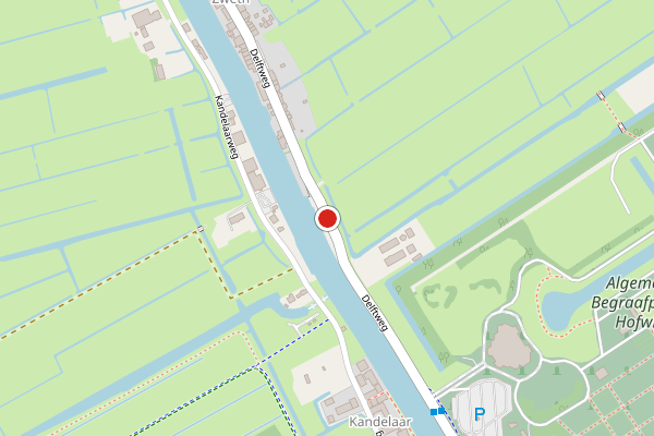 Brandweer-melding op Delftweg, Rotterdam op 18 mei, kaart-overzicht