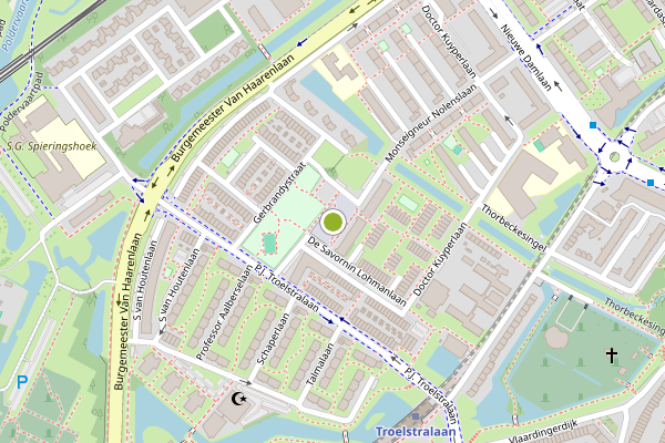 Ambulance-melding op Dr Wibautplein, Schiedam op 18 mei, kaart-overzicht