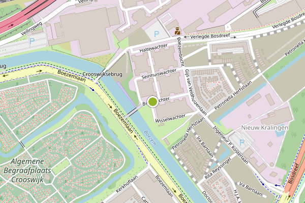 Ambulance-melding op Brugwachter, Rotterdam op 1 augustus, kaart-overzicht