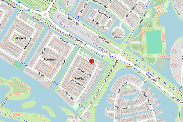 Brandweer-melding op Oesterbank, Rhoon op 1 augustus, kaart-overzicht