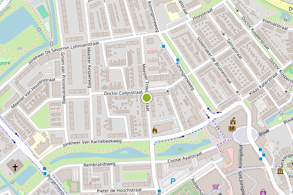 Ambulance-melding op Mr. Troelstrastraat, Ridderkerk op 1 augustus, kaart-overzicht