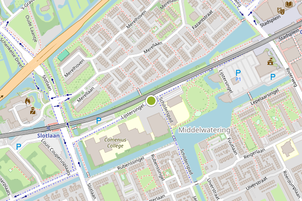 Ambulance-melding op Lijstersingel, Capelle aan den IJssel op 1 augustus, kaart-overzicht