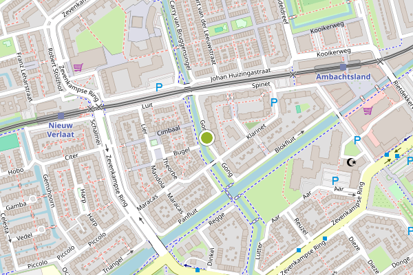 Ambulance-melding op Gong, Rotterdam op 1 augustus, kaart-overzicht