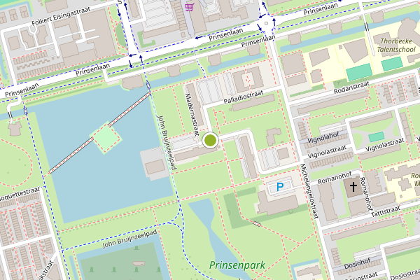 Ambulance-melding op Berninistraat, Rotterdam op 1 augustus, kaart-overzicht