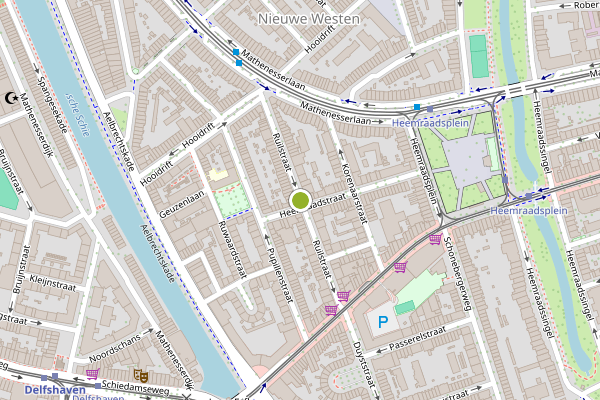 Ambulance-melding op Ruilstraat, Rotterdam op 1 augustus, kaart-overzicht