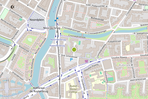 Ambulance-melding op Meermanstraat, Rotterdam op 1 augustus, kaart-overzicht