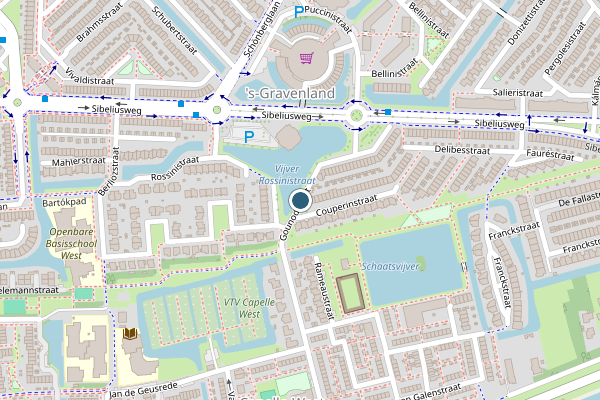 Politie-melding op Gounodstraat, Capelle aan den IJssel op 1 augustus, kaart-overzicht