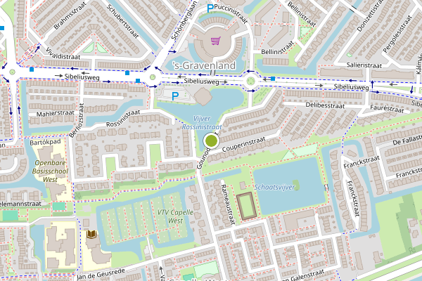 Ambulance-melding op Gounodstraat, Capelle aan den IJssel op 1 augustus, kaart-overzicht