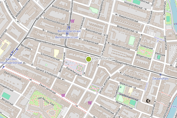 Ambulance-melding op Zaagstraat, Rotterdam op 1 augustus, kaart-overzicht