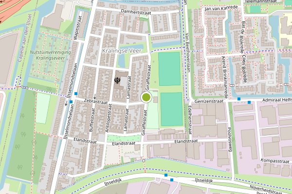 Ambulance-melding op Giraffestraat, Rotterdam op 1 augustus, kaart-overzicht