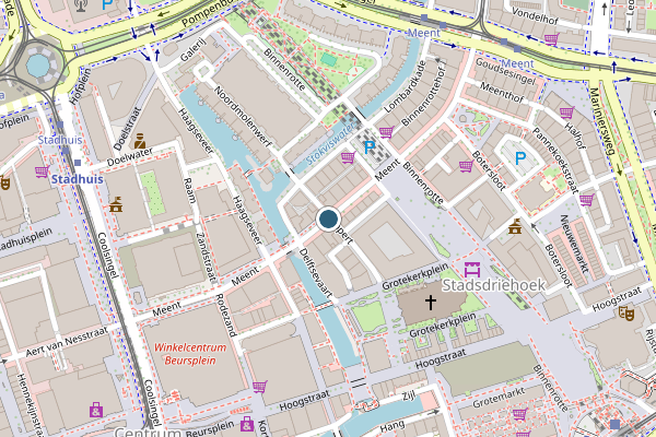 Ambulance + Politie samen ter plaatse op Meent, Rotterdam op 1 augustus, kaart-overzicht nieuws-bericht
