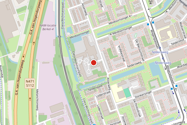 Brandweer-melding op Hamakerstraat, Rotterdam op 1 augustus, kaart-overzicht