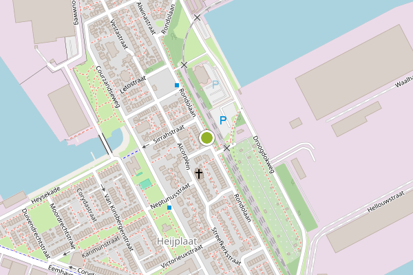 Ambulance-melding op Rondolaan, Rotterdam op 1 augustus, kaart-overzicht