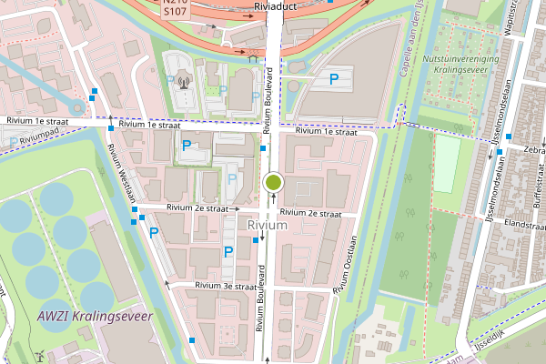 Ambulance-melding op Rivium Boulevard, Capelle aan den IJssel op 1 augustus, kaart-overzicht