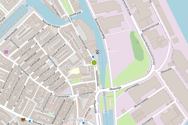 Ambulance-melding op Hoofdstraat, Schiedam op 1 augustus, kaart-overzicht