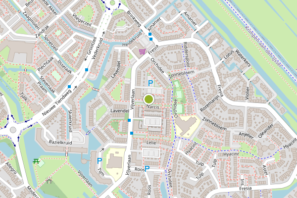 Ambulance-melding op Narcis, Krimpen aan den IJssel op 1 augustus, kaart-overzicht