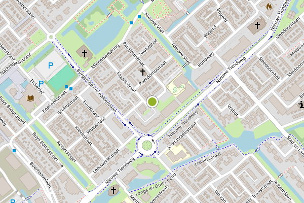 Ambulance-melding op Meerkoetstraat, Krimpen aan den IJssel op 1 augustus, kaart-overzicht