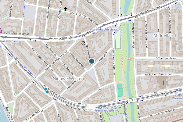 Politie-melding op Nozemanstraat, Rotterdam op 2 augustus, kaart-overzicht