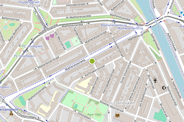 Ambulance-melding op Taandersstraat, Rotterdam op 2 augustus, kaart-overzicht
