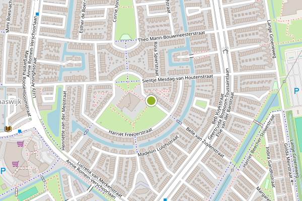 Ambulance-melding op Martina Kramersstraat, Spijkenisse op 2 augustus, kaart-overzicht