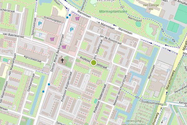 Ambulance-melding op Professor Mekelstraat, Vlaardingen op 19 mei, kaart-overzicht