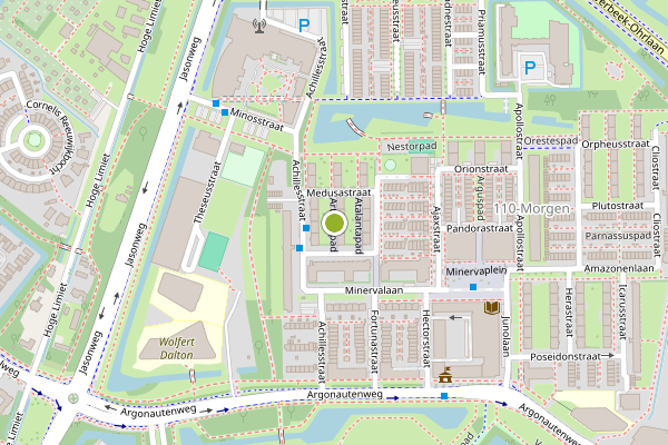 Ambulance-melding op Artemispad, Rotterdam op 2 augustus, kaart-overzicht