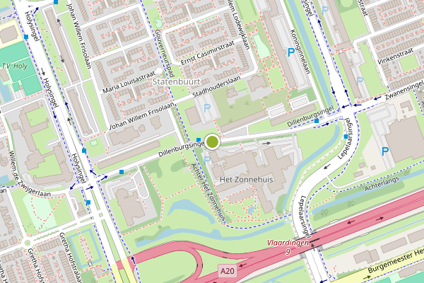 Ambulance-melding op Dillenburgsingel, Vlaardingen op 2 augustus, kaart-overzicht