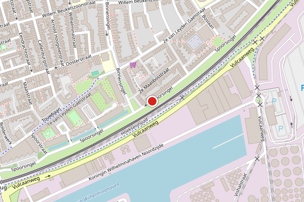 Brandweer-melding op Spoorsingel, Vlaardingen op 2 augustus, kaart-overzicht