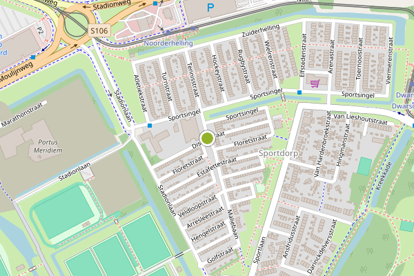 Ambulance-melding op Discusstraat, Rotterdam op 2 augustus, kaart-overzicht