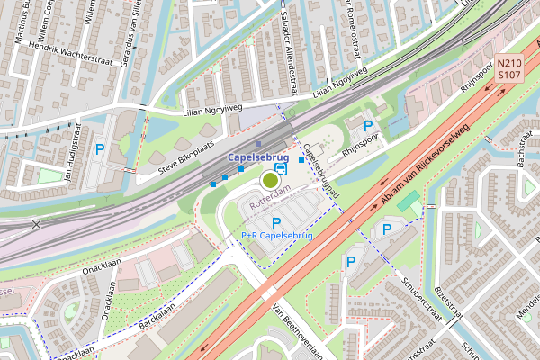 Ambulance-melding op Abram van Rijckevorselplein, Rotterdam op 2 augustus, kaart-overzicht