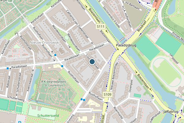 Politie-melding op Couwaelstraat, Rotterdam op 2 augustus, kaart-overzicht