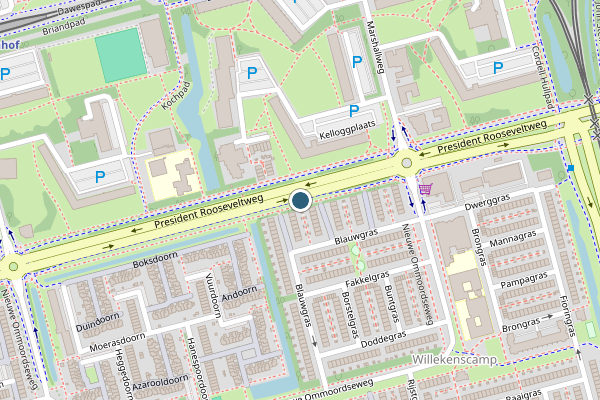 Politie-melding op President Rooseveltweg, Rotterdam op 2 augustus, kaart-overzicht