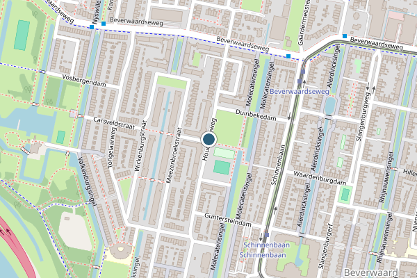 Politie-melding op Houdringeweg, Rotterdam op 2 augustus, kaart-overzicht