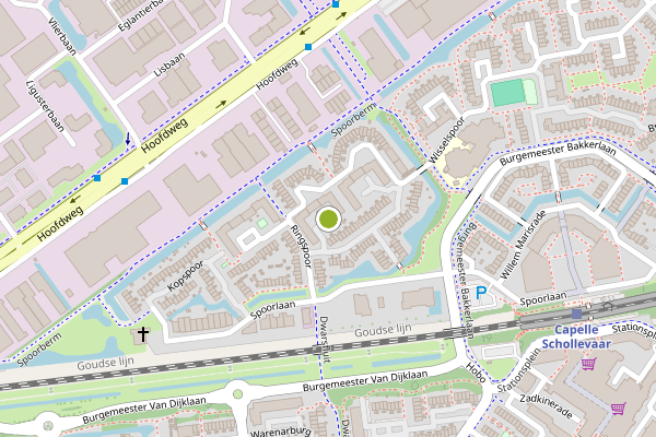 Ambulance-melding op Ringspoor, Capelle aan den IJssel op 2 augustus, kaart-overzicht