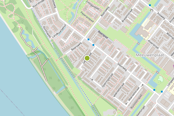 Ambulance-melding op Geepstraat, Hoogvliet op 2 augustus, kaart-overzicht