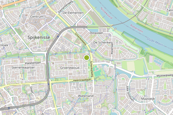 Ambulance-melding op Spijkenisse op 2 augustus, kaart-overzicht