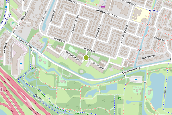Ambulance-melding op Kloosplantsoen, Ridderkerk op 2 augustus, kaart-overzicht