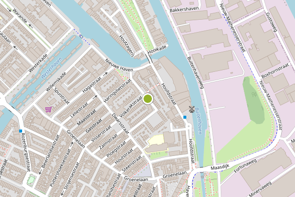 Ambulance-melding op Grevelingenstraat, Schiedam op 2 augustus, kaart-overzicht
