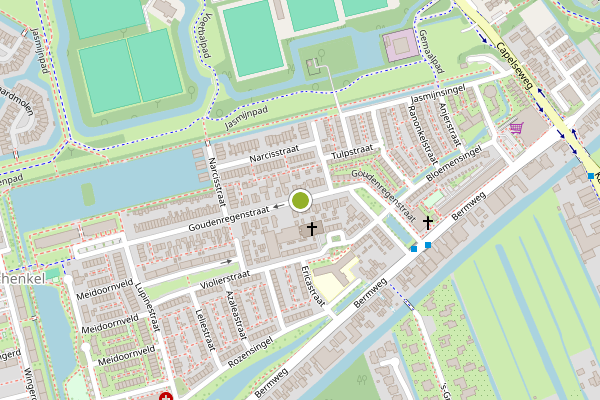 Ambulance-melding op Goudenregenstraat, Capelle aan den IJssel op 2 augustus, kaart-overzicht