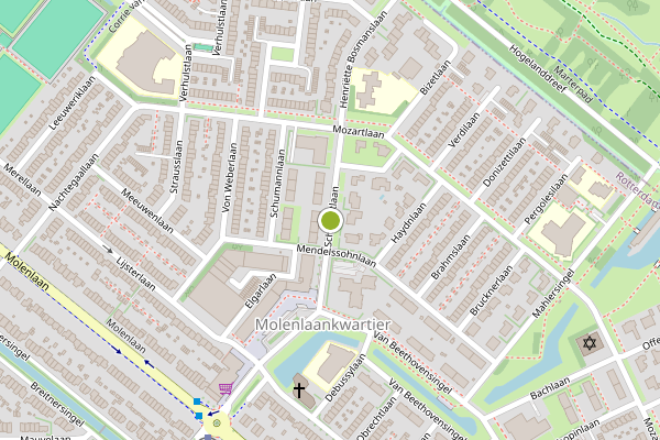 Ambulance-melding op Schubertlaan, Rotterdam op 3 augustus, kaart-overzicht