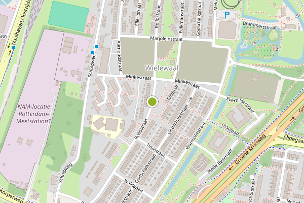 Ambulance-melding op Rollostraat, Rotterdam op 3 augustus, kaart-overzicht