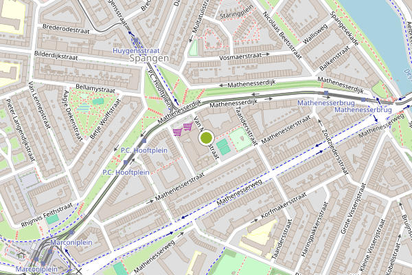 Ambulance-melding op Van Meursstraat, Rotterdam op 3 augustus, kaart-overzicht