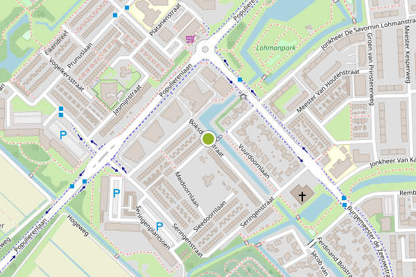 Ambulance-melding op Boksdoornstraat, Ridderkerk op 3 augustus, kaart-overzicht