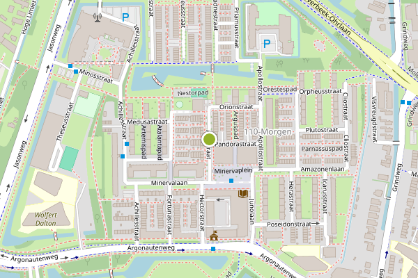 Ambulance-melding op Ajaxstraat, Rotterdam op 3 augustus, kaart-overzicht